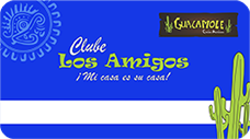 Cartão Azul Clube Los Amigos Guacamole